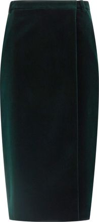 Saint Laurent Green Velvet skirt