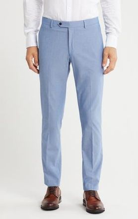 Tommy Hilfiger Solid Flat Front Suit Pants in Blue at Nordstrom Rack, Size 40 X 32
