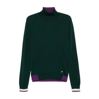 Manuel Ritz Turtlenecks, male, Green, Size: 3XL Turtleneck Sweater