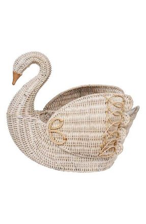 Juliska Provence Rattan Swan Basket in Whitewash at Nordstrom