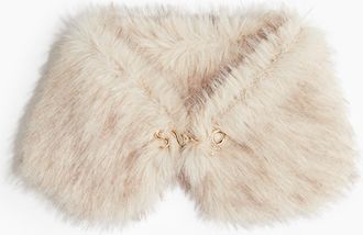 H&M Flauschiger Kragen - Beige