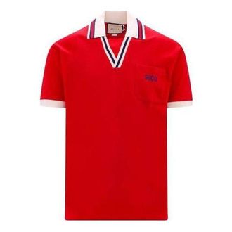 Gucci Cotton Piquet Polo Shirt Red 737667-XJFGK-6429