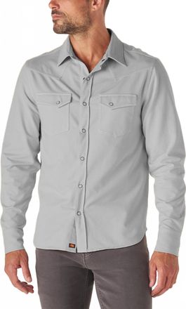 The Normal Brand Tentoma Stretch Vintage Button Up In Dawn Blue