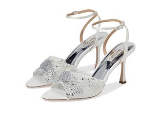 Badgley Mischka Cameryn Womens Sandals Soft White : 6.5 M, Leather