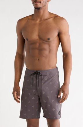Rvca Northern 18-Inch Swim Trunks in Pirate Black at Nordstrom Rack, Size 28