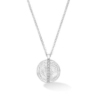Dower & Hall 16mm Lumi&egrave;re Round White Sapphire Photo Locket