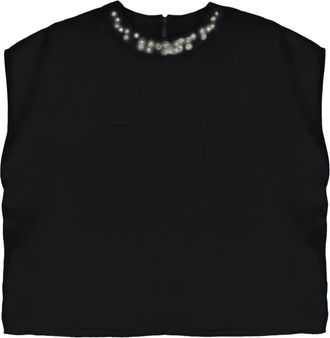 Imperial Mouwloze Tanktop - Dames - Blouses - Zwart - L - Polyester - Overhemden