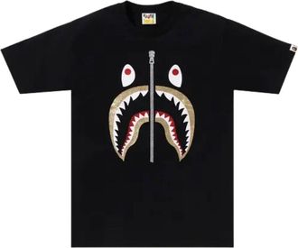 A Bathing Ape Glitter Shark T-Shirt Black 1M30110029-BLACK