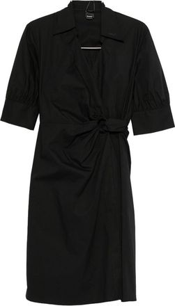 Pinko Black Dress With Waist Tie