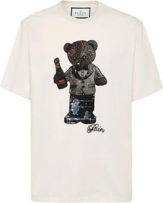 Philipp Plein T-shirt con decorazione Teddy Bear - Bianco