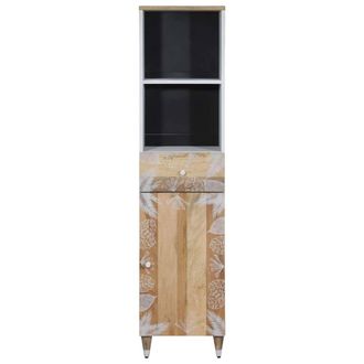 Berkfield Home Bathroom Cabinet 38x33.5x160 cm Solid Wood Mango in Brown