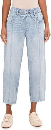 Liverpool L.A. 26 Mid-Rise Beach Comber with Self Belt Womens Jeans Echo Lake : 16 26, Cotton/Denim/Polyester