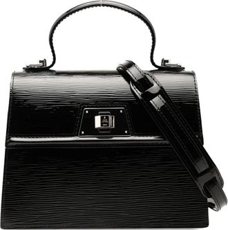 Louis Vuitton Borsa a tracolla Sevigne PM in pelle Épi 2011 - Nero