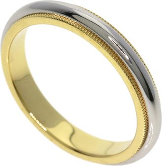 Tiffany & Co. Yellow Gold (18K) Platinum 950 Band Ring (Pre-Owned)