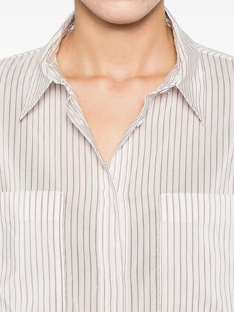 PESERICO Womens Striped-Pattern Shirt Ss26 W