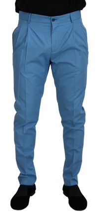 Dolce & Gabbana Lichtblauwe Plisseebroek