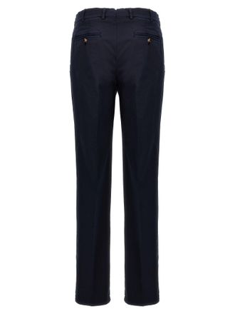 Brunello Cucinelli Mens Blue Cotton Casual Pants