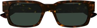 Gucci Green Rectangular Mens Sunglasses GG2084S 002 52