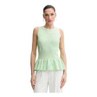 Karl Lagerfeld Tops, Dames, Groen, XS, Mouwloze Top