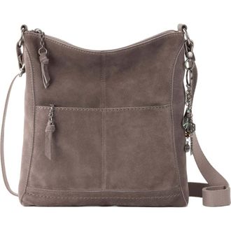 The Sak Lucia Crossbody Leather Bag in Mushroom Suede at Nordstrom