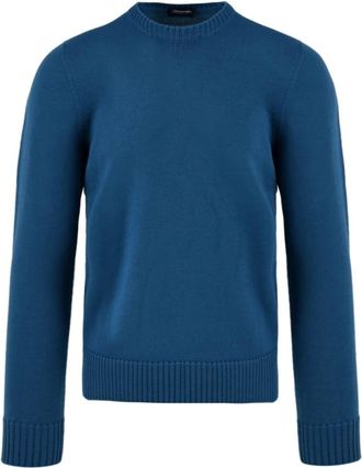 Drumohr Heren Trui Model D7M103 - Heren - Ronde hals truien - Groen - XL - Truien & Vesten