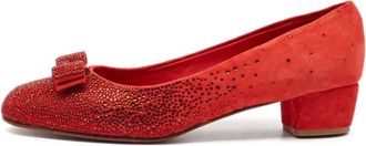 Ferragamo Pumps con strass - Rosso