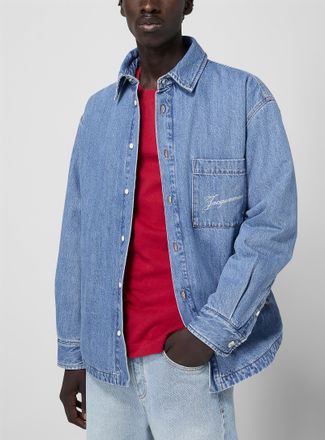 Jacquemus Mens Boulanger padded denim overshirt