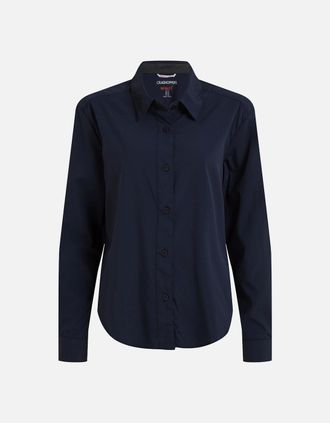 Craghoppers Womens Craghoppers Womens/Ladies Freeda Nosilife Long-Sleeved Shirt - Navy - Size: 18
