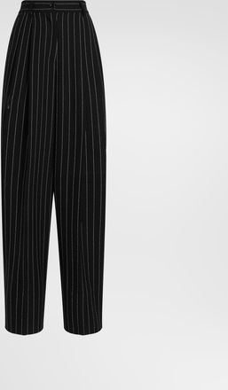 Dolce & Gabbana Pinstripe Virgin Wool Trousers - Woman Pants And Shorts Multicolor 38