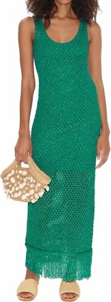 Simon Miller Roca Crochet Dress In Gummy Green