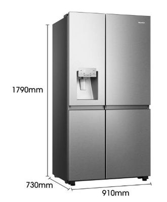 Hisense Blanca Frigo Usa Rs818n4iie1 179x91 Dispen C/toma Inox E