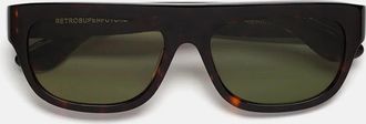 Retro Superfuture Sunglasses Serioso Havana 5 G5 Brown/Green Unisex
