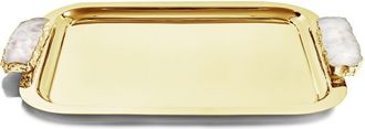 ANNA new york Hospitality Tray with Crystal Handles in Gold at Nordstrom