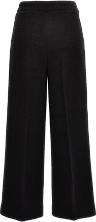 Moschino Boucl&egrave; Wool Blend Trousers - Black