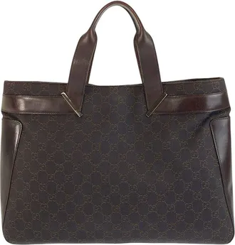 Gucci Brown Gg Canvas & Leather Tote (Authentic Pre-Loved)
