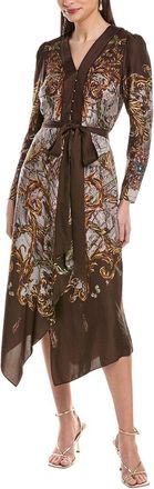 Marchesa Marchesa Rosa Twill Midi Dress