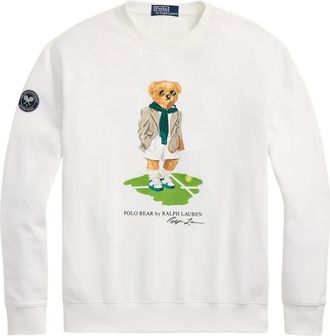Polo Ralph Lauren x Wimbeldon Felpa Polo Bear - Bianco
