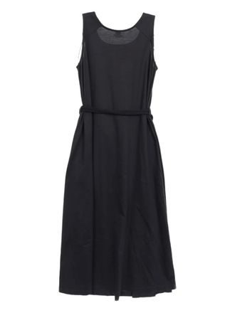Herm&egrave;s 2010s sleeveless rope-belt dress - women - Cotton - 34 - Black