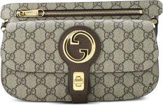 Gucci Blondie Flap Pocket GG Coated Canvas belt bag - Bruin