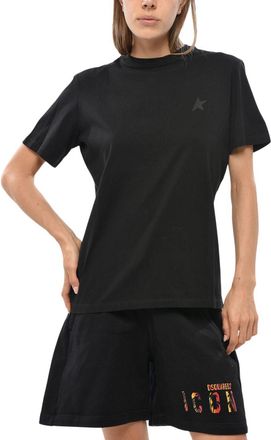 Golden Goose Black Logo Crew Neck T-Shirt