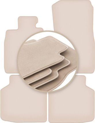 OEM Alfombrillas Beige Premium Para Bmw 7 F02 Xdrive 2008-2015