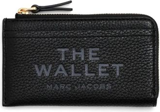 Marc Jacobs Leather Top Zip Multi Wallet - Dames - Portefeuilles - Zwart - ONE Size - Leer - Accessoires