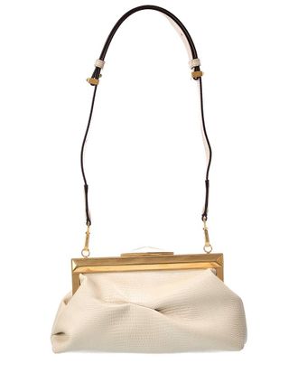 Jimmy Choo London Diamond Small Lizard-Embossed Leather Clutch