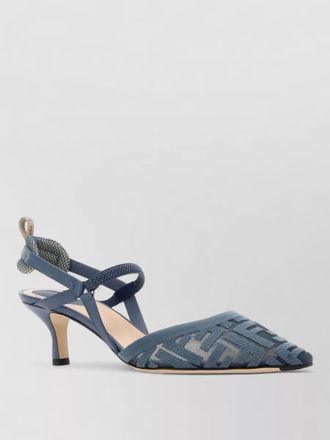 Fendi mesh colibr&igrave; lite kitten heel pumps