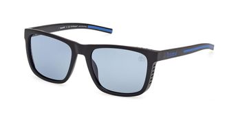 Timberland TB00086 Polarized 02D Mens Sunglasses Black Size 55