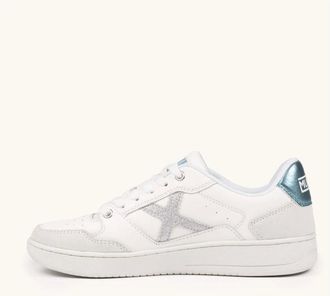 Munich Schoenen, Dames, Wit, 38 EU, Leer, Legit Sneaker