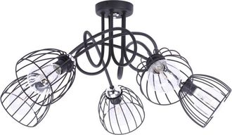 OEM L&aacute;mpara De Techo Moderna Colgante Cromada Loft E27