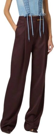 Elisabetta Franchi Mujer, Pantalones, Marr&oacute;n, Talla: M