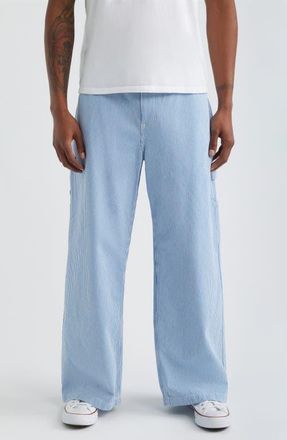 Elwood Pinstripe Pants in Blue Pinstripe at Nordstrom, Size 30