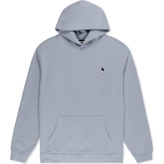 Dalix Astronaut Relaxed Midweight Fleece Pullover Hoodie in Powder at Nordstrom, Size Xx-Large